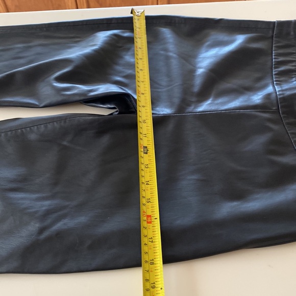 Zara black faux leather capris. Size medium, measurements are in photos posted. - Picture 11 of 12